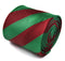 maroon and green barber striped tie